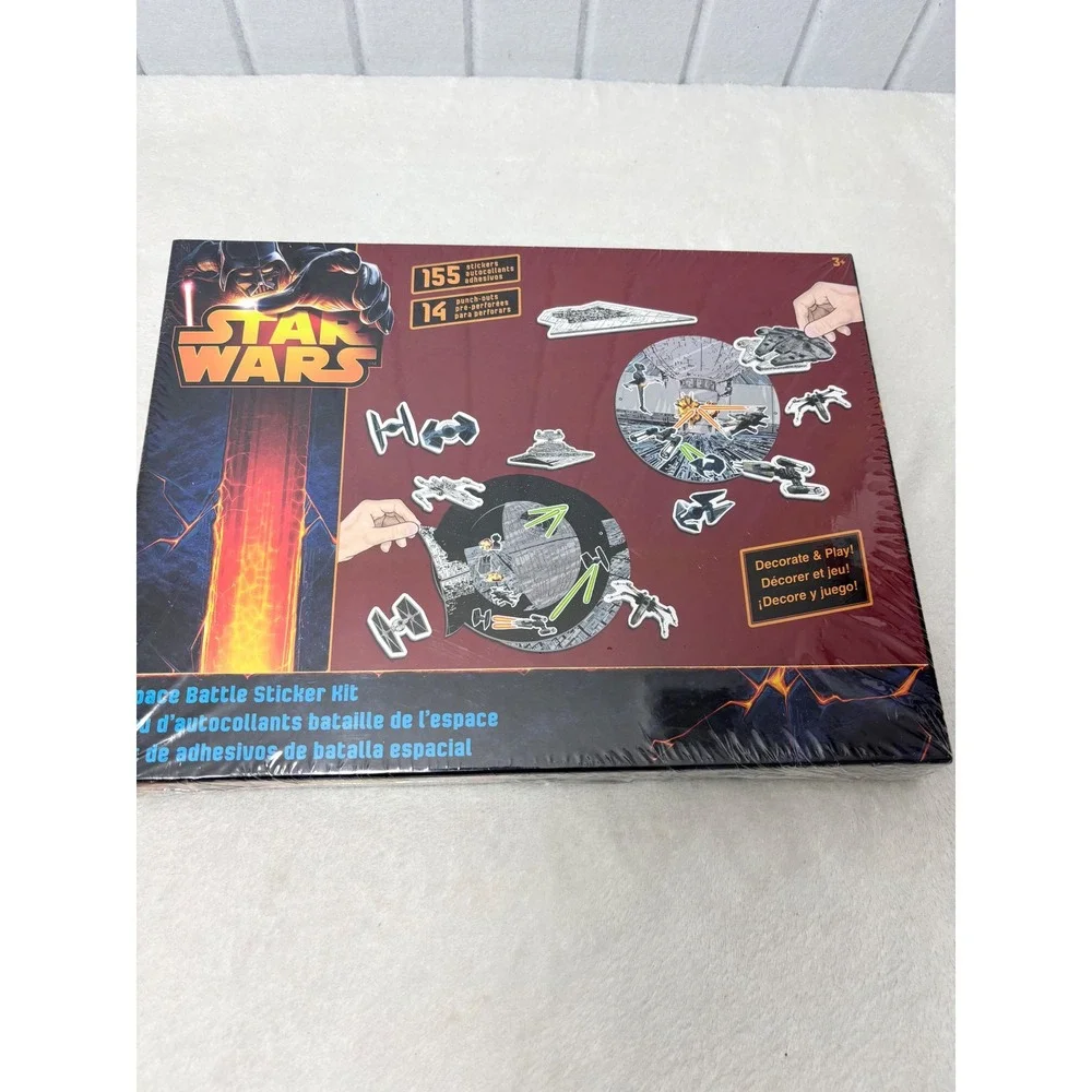 Star Wars Space Battle Sticker Kit Sandylion 155 Stickers 14 Punch-Outs Sealed